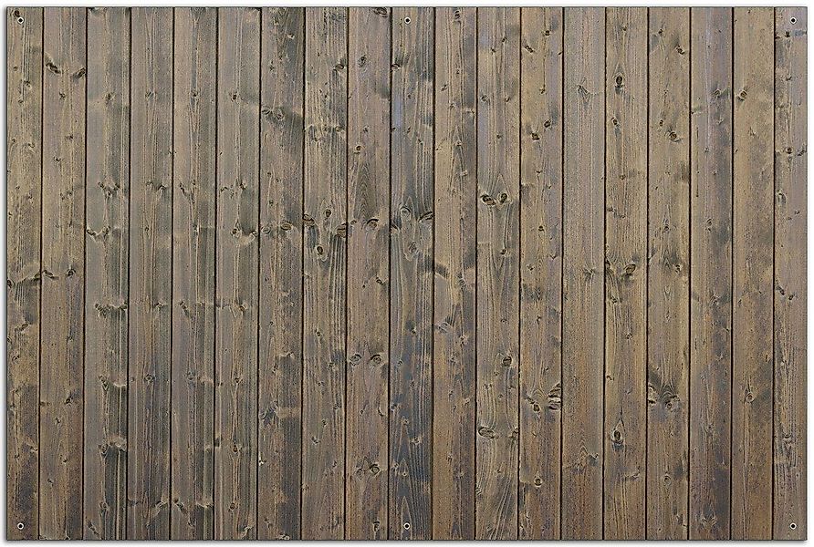 Wallario Sichtschutzzaunmatten Holzpaneelen in grau braun günstig online kaufen