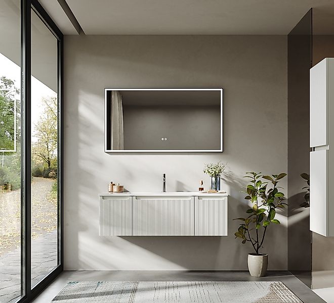 BRIDGE BENO Badmöbel-Set 120 cm Wand-Waschtisch günstig online kaufen