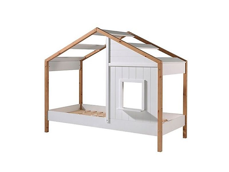 58 aufm Kessel Bettgestell Landhausbett Kamilah 210x97x170 Massivholz+MDF O günstig online kaufen