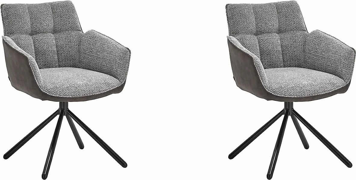 set one by Musterring Esszimmerstuhl "Frisco-B" (Set) 2 Stk.Bezug innen Che günstig online kaufen