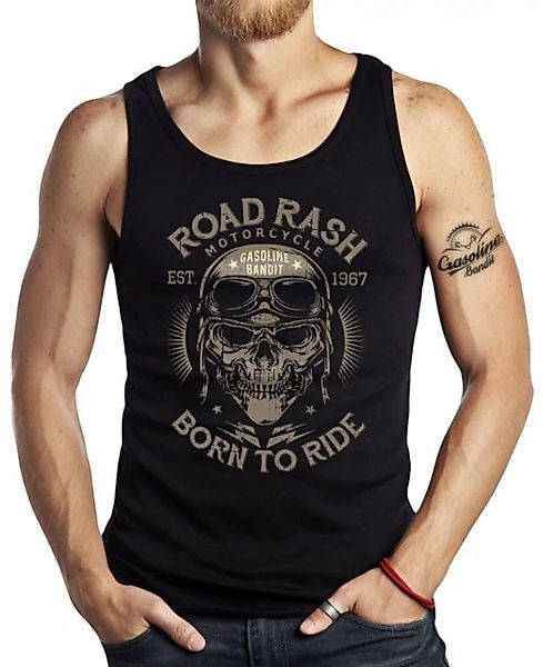 GASOLINE BANDIT® Tanktop für Biker Racer Motorrad Fans: Road Rash - Born to günstig online kaufen