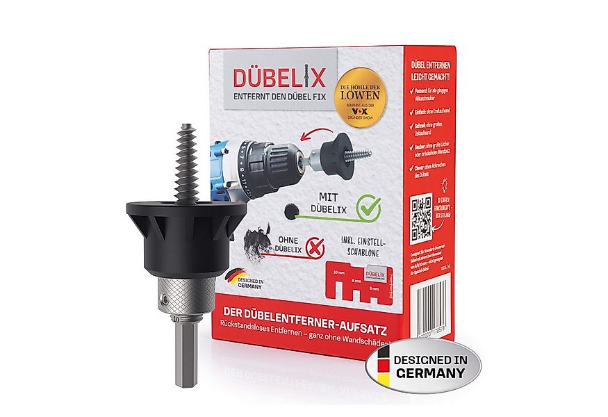 DÜBELIX Werkzeugset Dübelentferner-Aufsatz, Entfernt Dübel rückstandslos oh günstig online kaufen