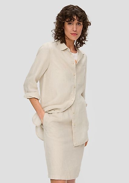 s.Oliver Langarmbluse Bluse Lange Hemdbluse aus günstig online kaufen