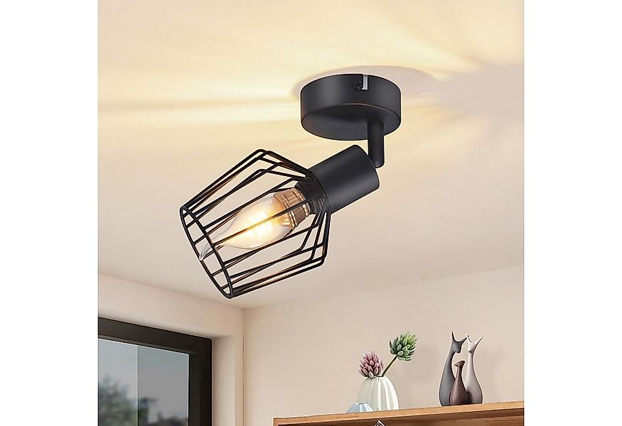 ZMH Deckenleuchte Wohnzimmer Vintage 1 Flammig E14 Deckenstrahler Schlafzim günstig online kaufen