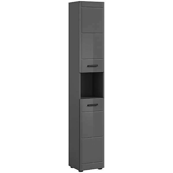 Hochschrank 30 cm x 180 cm x 30 cm Grau-Grau günstig online kaufen