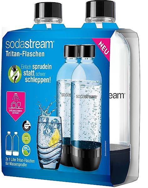 SodaStream Wassersprudler Flasche »DuoPack 2x 1L Tritan-Flasche«, (Set, 2 t günstig online kaufen