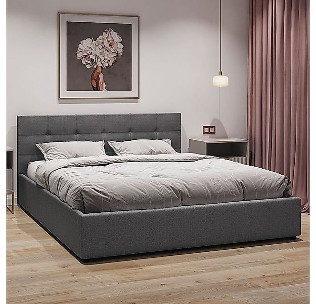 Jana Möbel Polsterbett Mira (mit bettlkasten und lattenrost), Gepolstertes günstig online kaufen