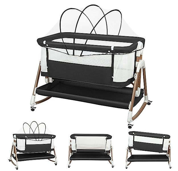 JEOBEST Beistellbett 3 in 1 Beistellbett Stubenwagen Babybett Baby-Reisebet günstig online kaufen