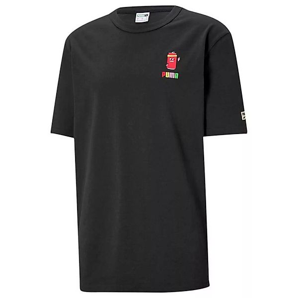 Puma Select Dowtown Graphic Kurzärmeliges T-shirt L Puma Black / Celandine günstig online kaufen