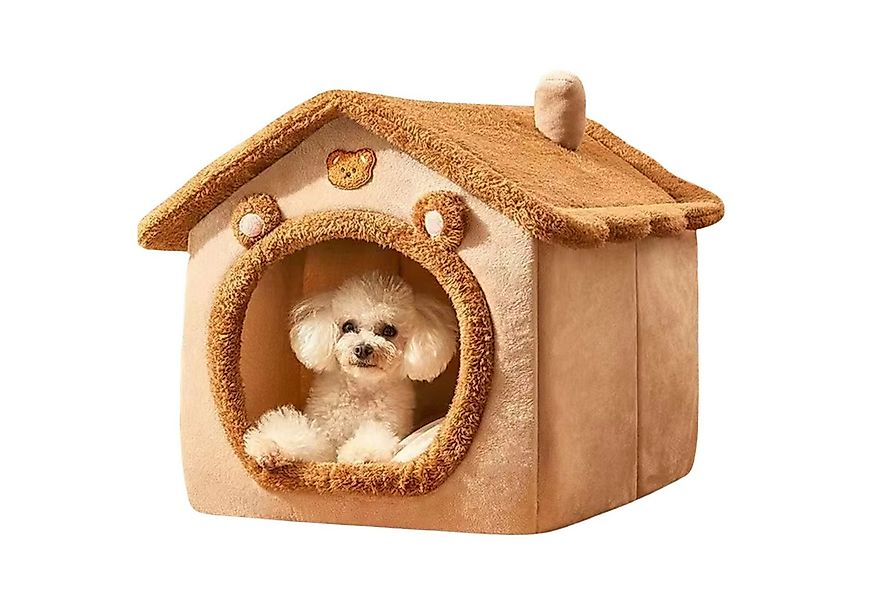 HS.SUPPLY Tierhaus Hundehaus, Katzenhaus, Tierhöhle, faltbare Hundehöhle, T günstig online kaufen