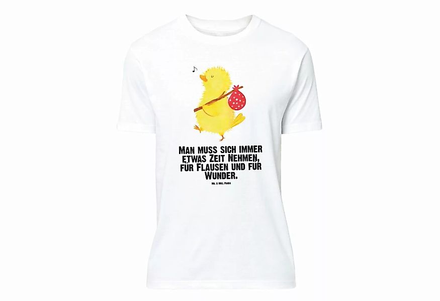 Mr. & Mrs. Panda T-Shirt Küken Wanderer - Weiß - Geschenk, Frühlingsgefühle günstig online kaufen