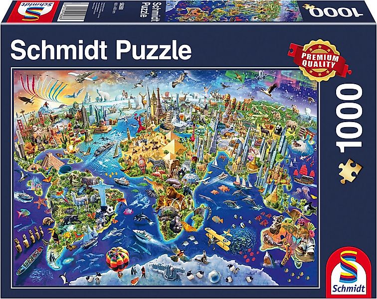 Schmidt Spiele Puzzle Entdecke unsere Welt, 1000 Puzzleteile günstig online kaufen