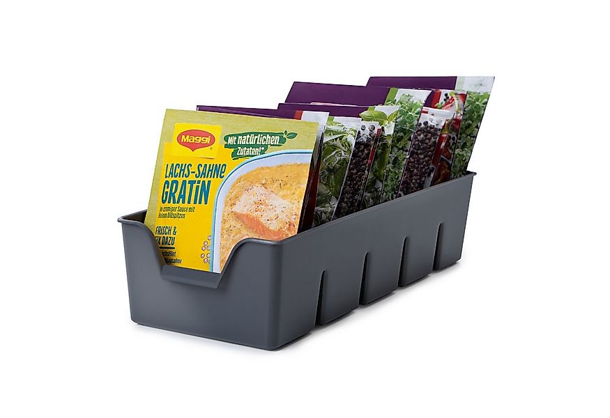 KONZEPT Gewürzregal Gewürz Organizer für Schrank, Gewürzbehälter aus Plasti günstig online kaufen