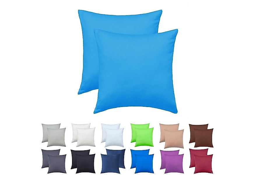 NatureMark Kissenbezüge 2er Pack Jersey Kissenbezug Kissenhülle, (2 Stück), günstig online kaufen
