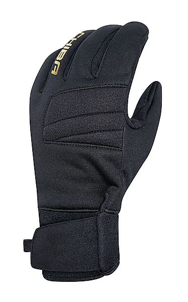 Chiba Fahrradhandschuhe Classic - winddichter Softshell - schwarz/gold - 1 günstig online kaufen