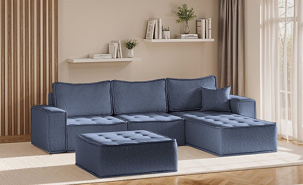 Fun Möbel Ecksofa Modulsofa 4-teilig SANDE in Stoff, Alle Module zu System günstig online kaufen