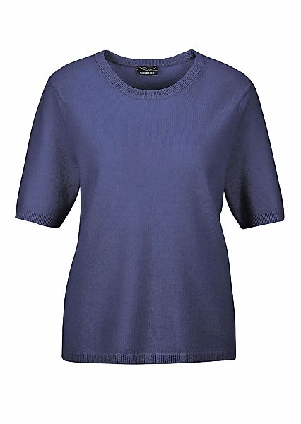 GOLDNER Kurzarmpullover "Halbarmpullover mit Rundhals aus Kaschmir" Aufwend günstig online kaufen