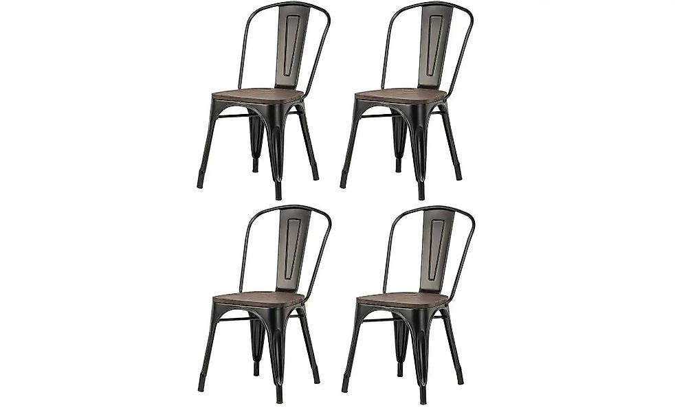 Stuhl 4er-Set  Nash ¦ schwarz ¦ Maße (cm): B: 44 H: 82,5 Stühle > Esszimmer günstig online kaufen