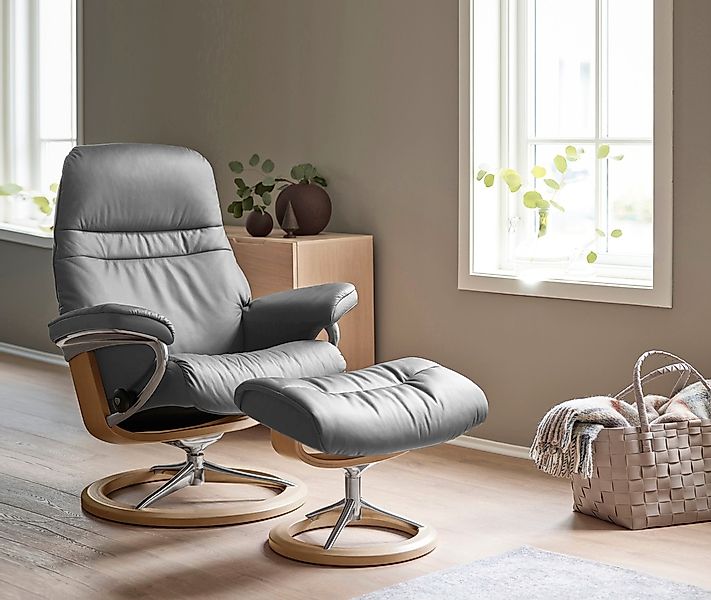 Stressless Relaxsessel "Sunrise" mit Signature Base, Größe L, Gestell Eiche günstig online kaufen