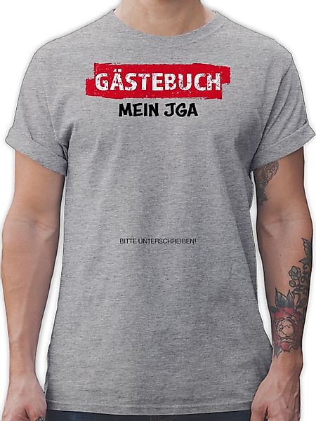 Shirtracer T-Shirt JGA Gästebuch I Unterschreiben günstig online kaufen