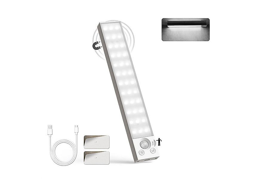 LQWELL LED Unterbauleuchte mit Bewegungsmelder, Dimmbar, Akku, USB-C Wieder günstig online kaufen