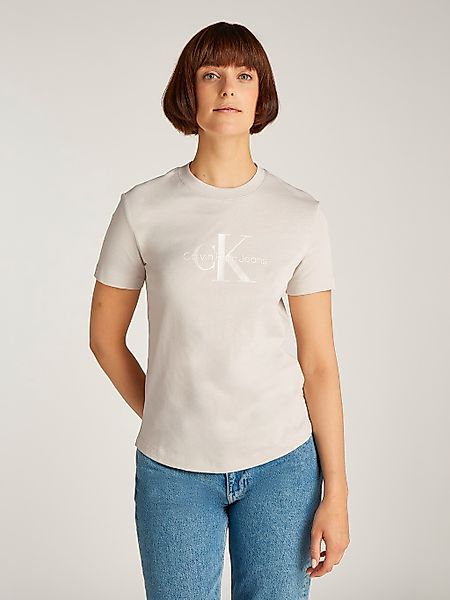 Calvin Klein Jeans Rundhalsshirt GLOSSY MONOLOGO günstig online kaufen