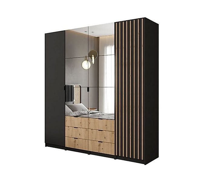 MOEBLO Kleiderschrank XANO 200 (Drehtürenschrank mit günstig online kaufen