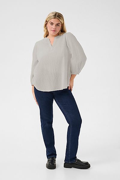 KAFFE Curve Langarmbluse Langarm-Bluse KCsilla Große günstig online kaufen