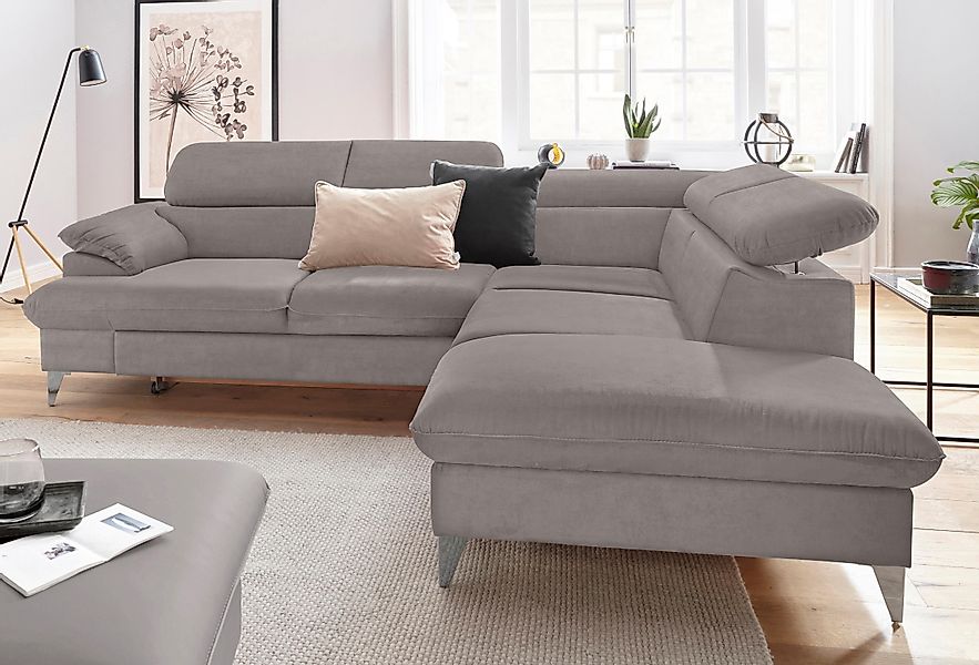 COTTA Ecksofa "Caluso L-Form", mit Kopfteilverstellung, wahlweise mit Bettf günstig online kaufen