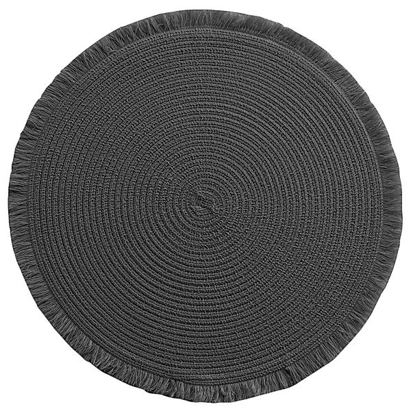 Macosa Home Platzset Tischdeko schwarz rund günstig online kaufen