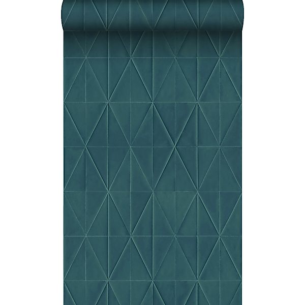 Origin Luxury Wallcoverings Tapete Origami Muster Dunkelblau 53 Cm X 1005 C günstig online kaufen