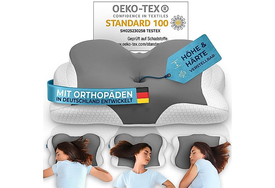 Glückstoff Nackenkissen Orthopädisches Kissen [Innovationspreis für Ergonom günstig online kaufen