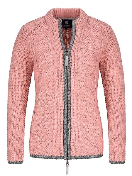 Almbock Trachtenstrickjacke Alina (1-tlg) altrosa mit günstig online kaufen