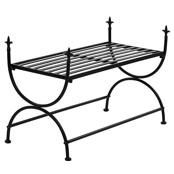 Bank Vintage-stil Metall 83 X 42 X 55 Cm Schwarz günstig online kaufen