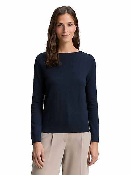 TOM TAILOR Strickpullover, mit U-Boot Ausschnitt günstig online kaufen