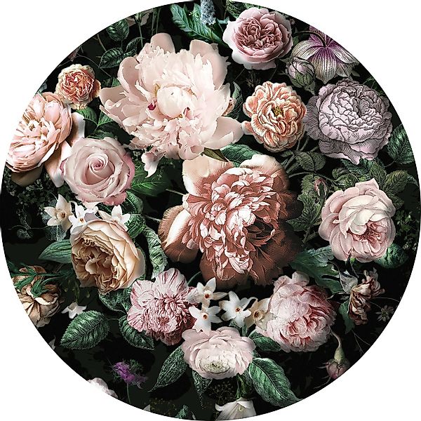 Komar Vlies Fototapete Flower Couture Selbstklebend Ø 125 cm günstig online kaufen