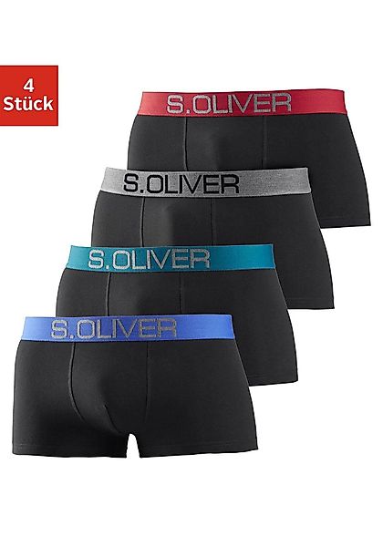 s.Oliver Hipster, (Packung, 4 St.), knapp sitzende Boxershorts für Herren a günstig online kaufen