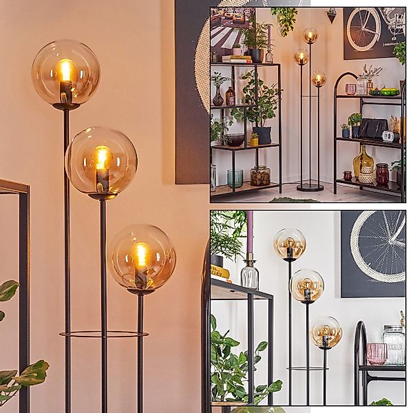 hofstein Stehlampe Stehlampe aus Metall/Glas in günstig online kaufen