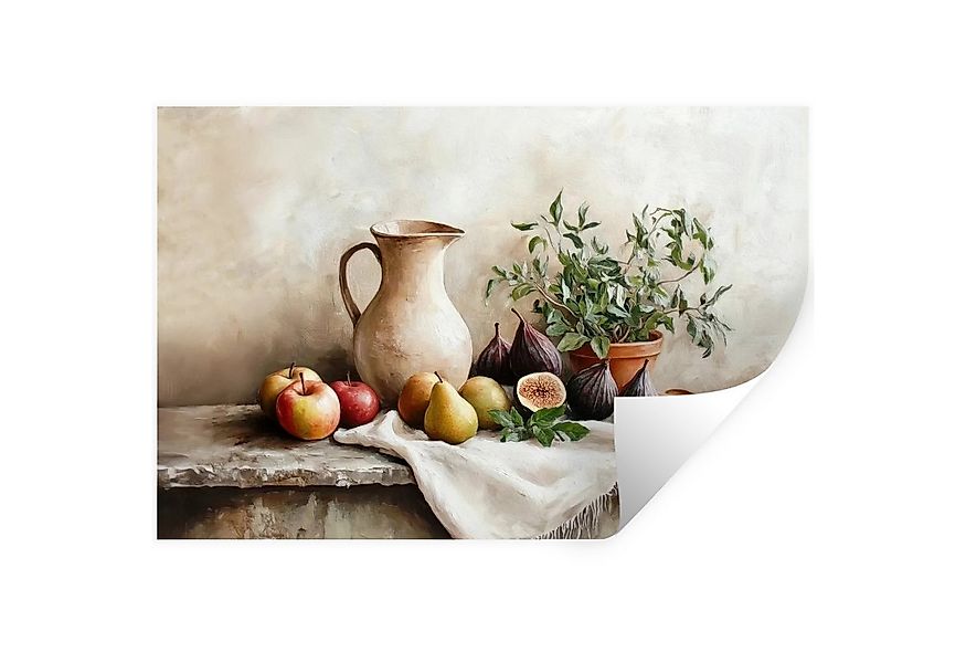 MuchoWow Wandsticker Obst - Kräuter - Ländlich (1 St), Wandtattoo, Selbstkl günstig online kaufen