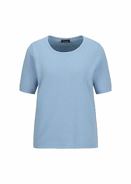 GOLDNER Rundhalspullover "Halbarm Strickshirt mit Rundhals" Rundhalsausschn günstig online kaufen