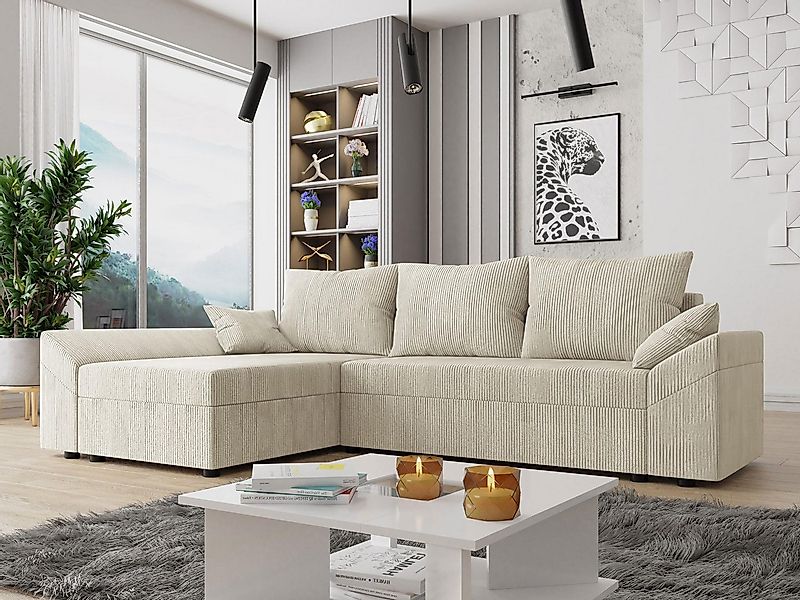 MIRJAN24 Ecksofa Dante L Cord, mit günstig online kaufen