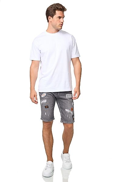 Denim House Jeansshorts Patchwork Short Jeans günstig online kaufen
