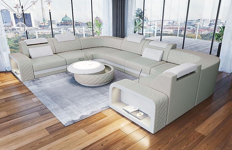 Sofa Dreams Wohnlandschaft Ledersofa Foggia U günstig online kaufen