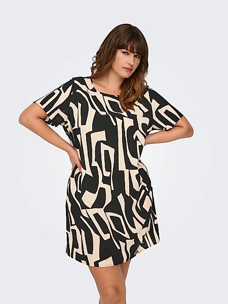 ONLY CARMAKOMA Sommerkleid "CARLUX SS TUNIC DRESS WVN NOOS" Materialmix, lo günstig online kaufen