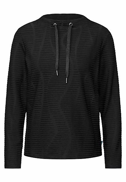 CECIL Langarmshirt mit Struktur-Muster günstig online kaufen