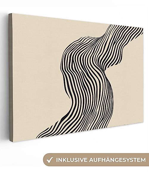 OneMillionCanvasses® Leinwandbild Gewellt - Linien - günstig online kaufen