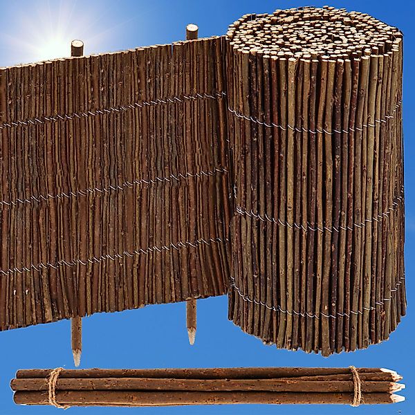 urfence Zaun 300x30 Beeteinfassung Weide Rollborder günstig online kaufen