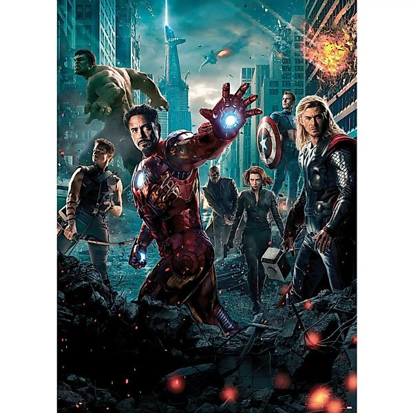 Komar Fototapete »Avengers Movie Poster«, 184x254 cm (Breite x Höhe), inklu günstig online kaufen