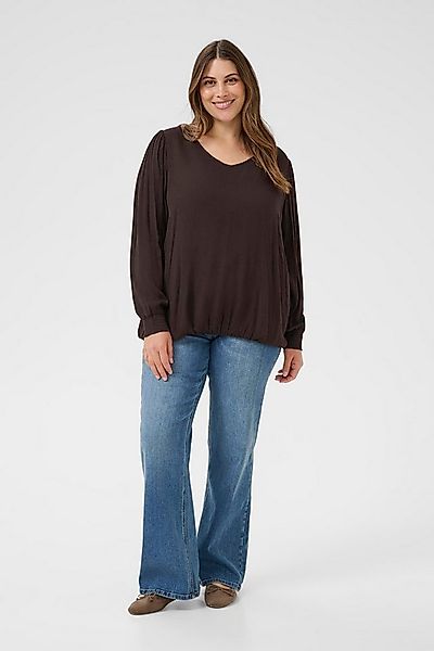 KAFFE Curve Langarmbluse Langarm-Bluse KCtina Große Größen günstig online kaufen