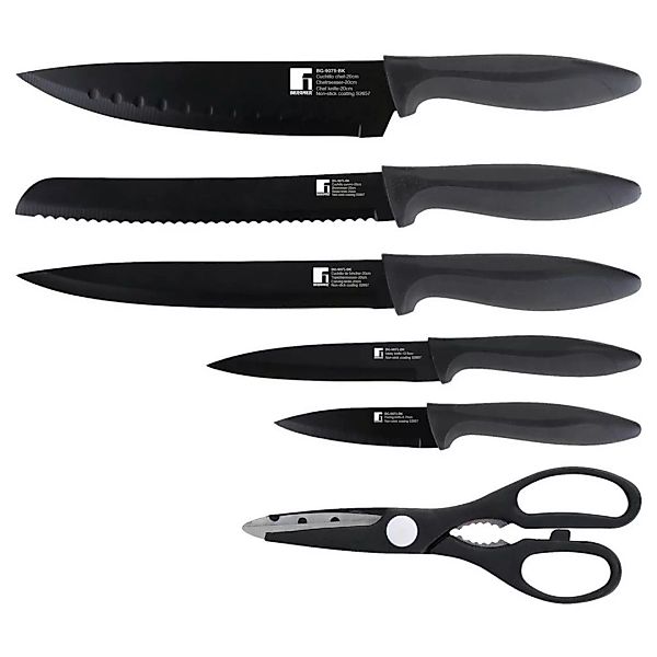 BERGNER Messerset Osaka schwarz Edelstahl 6 tlg. günstig online kaufen